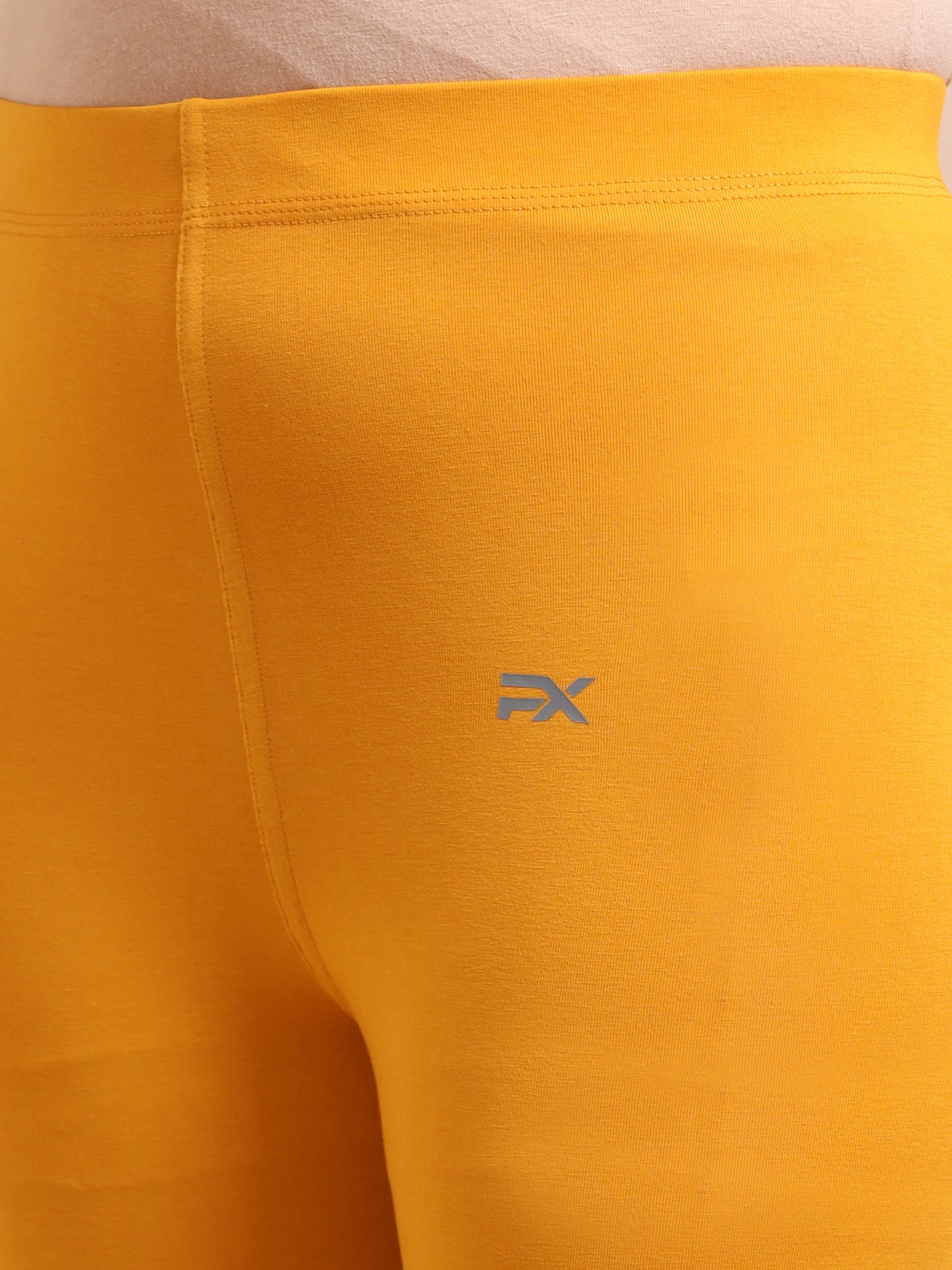 Mustard Yellow Ankle Fit Leggings for Women