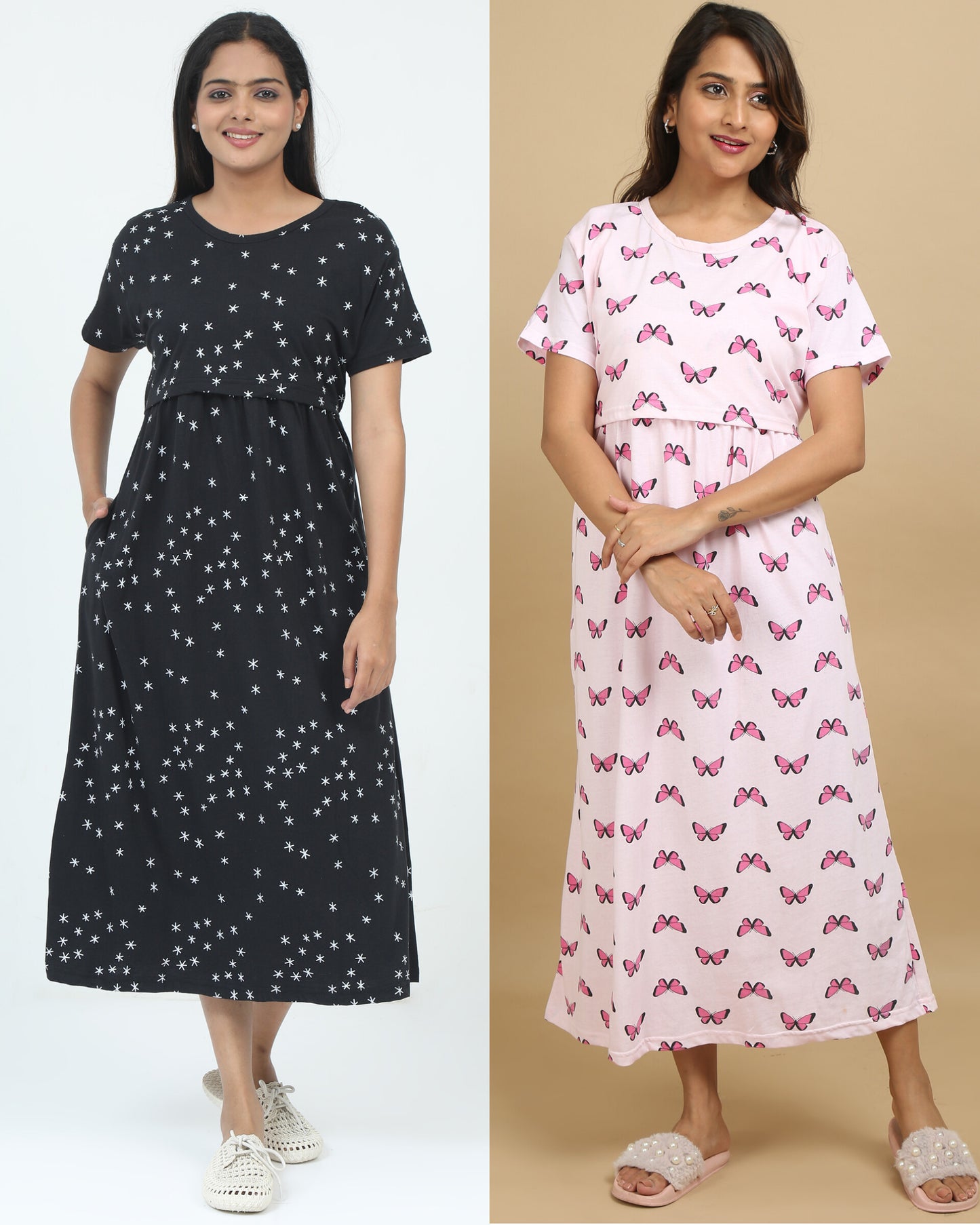 Zipless feeding maternity wear - pure soft cotton combo 1.5