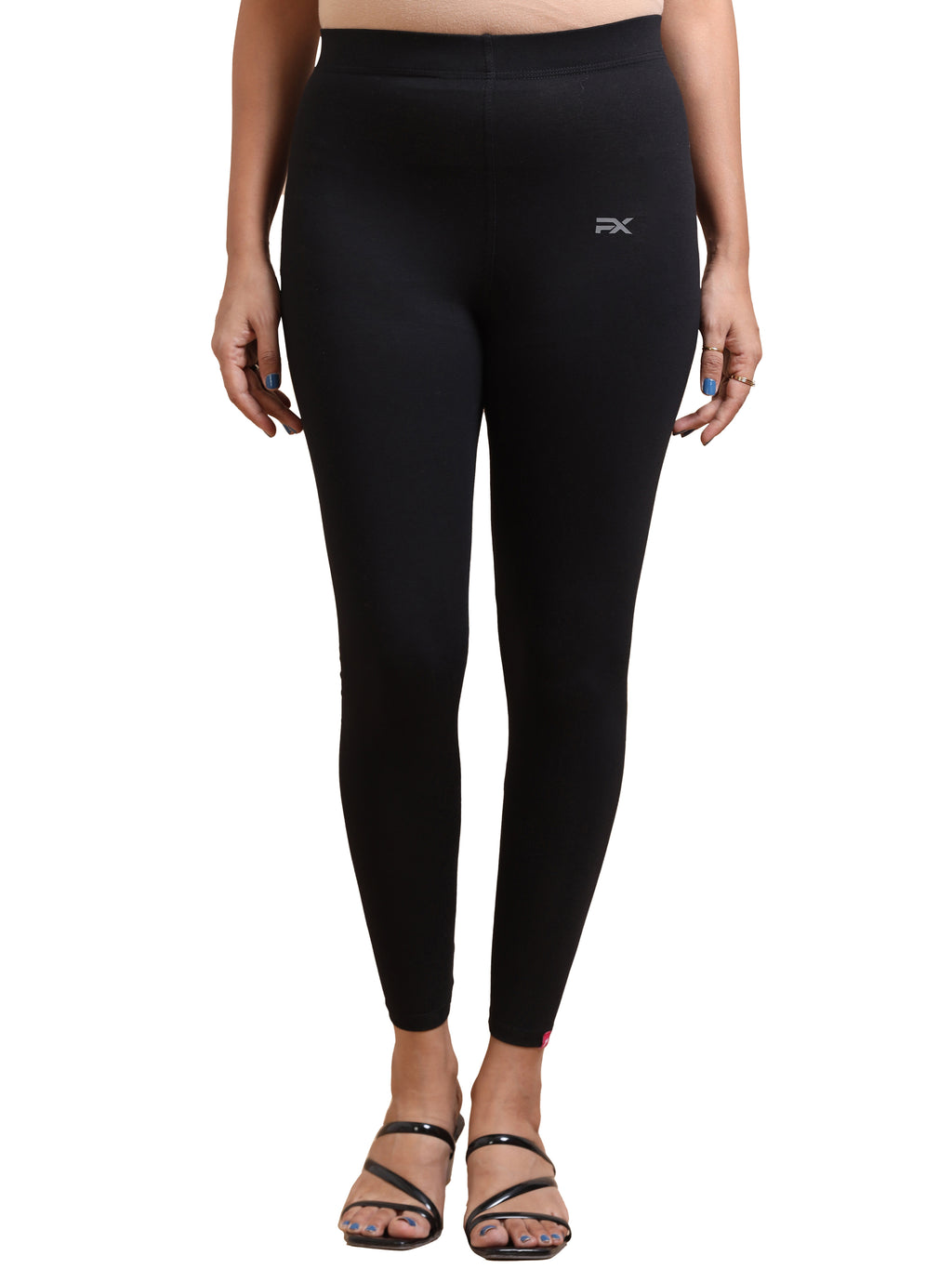 Black Ankle Fit Leggings for Women