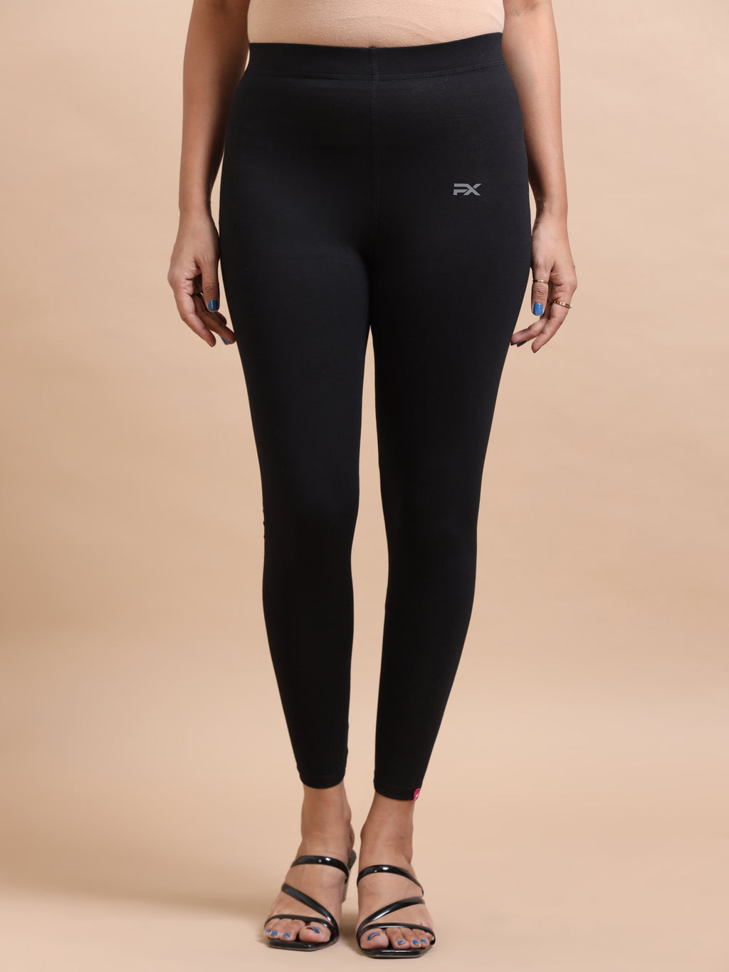 Black Ankle Fit Leggings for Women