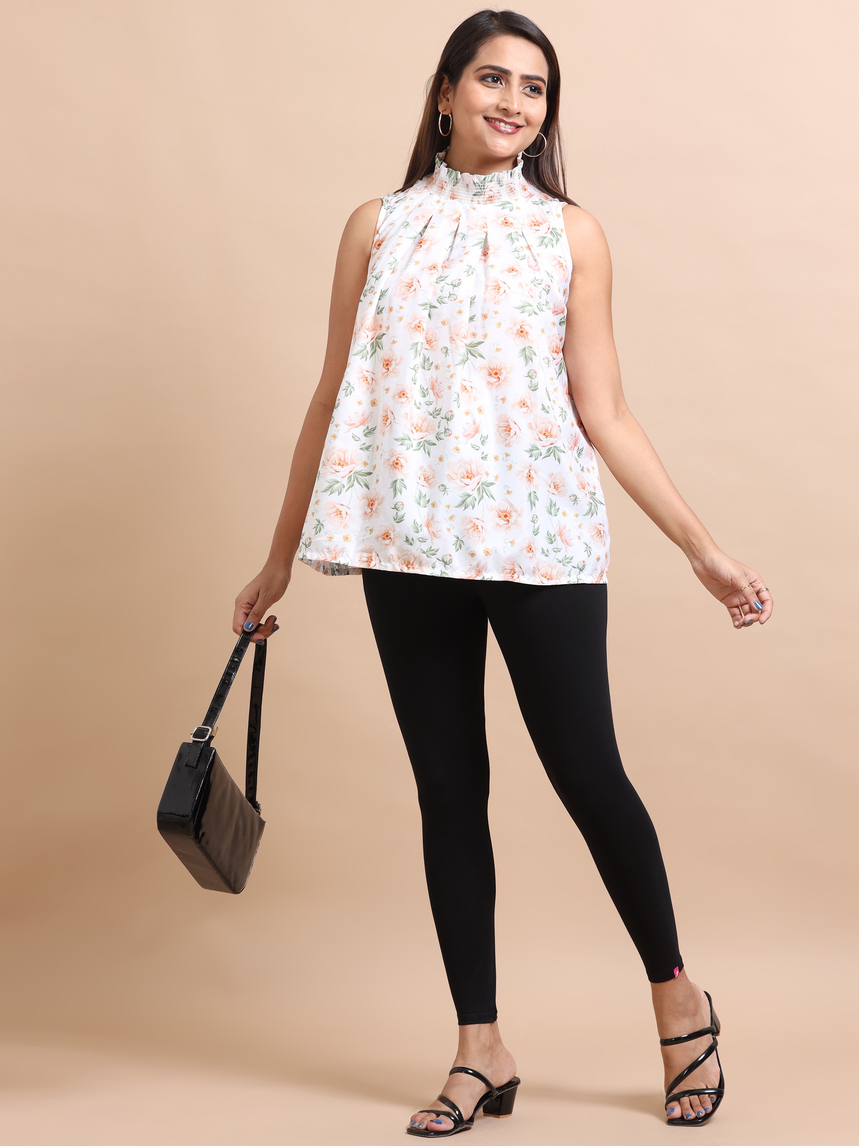 Black Ankle Fit Leggings for Women