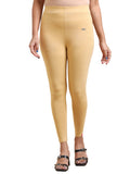 Light Beige Ankle Fit Leggings for Women