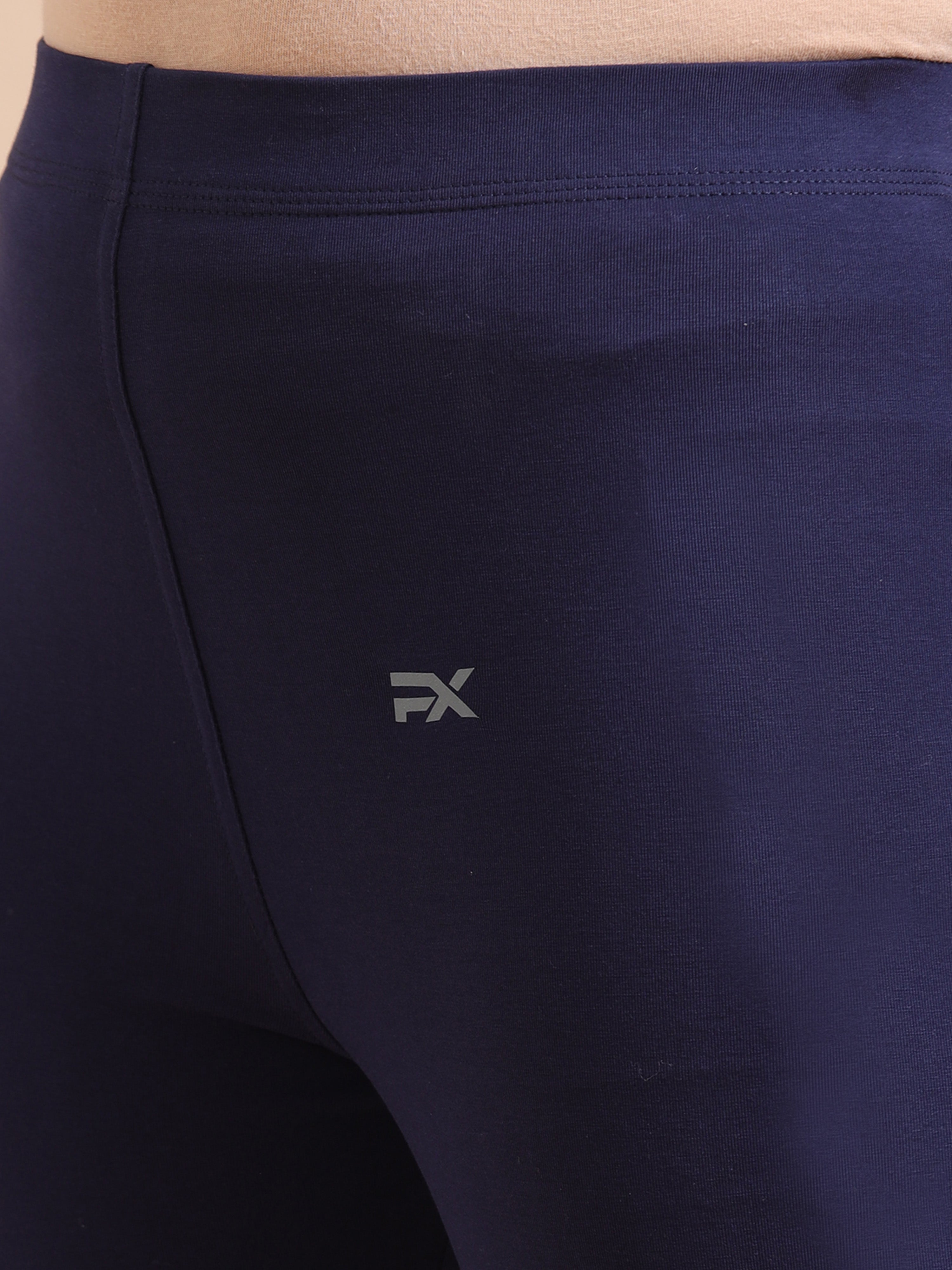 Navy Blue Ankle Fit Leggings for Women