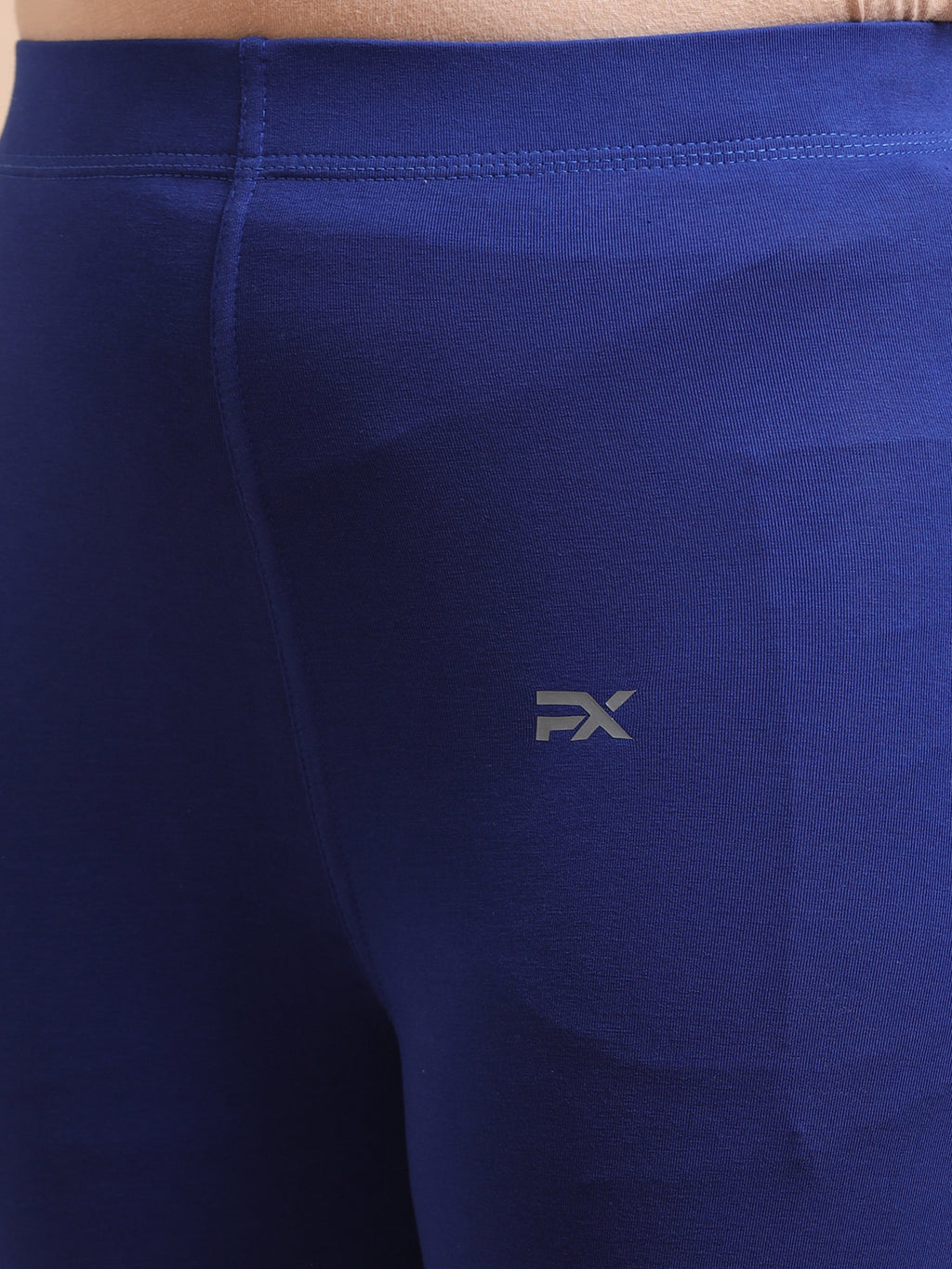 Royal Blue Ankle Fit Leggings for Women