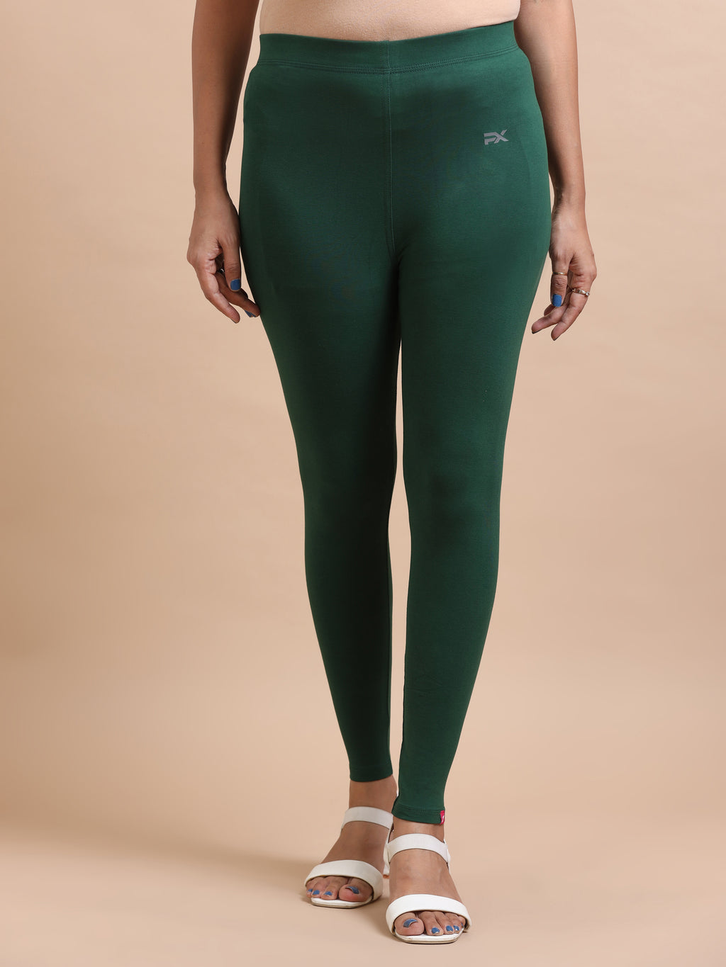 Forest Green Ankle Fit Leggings for Women