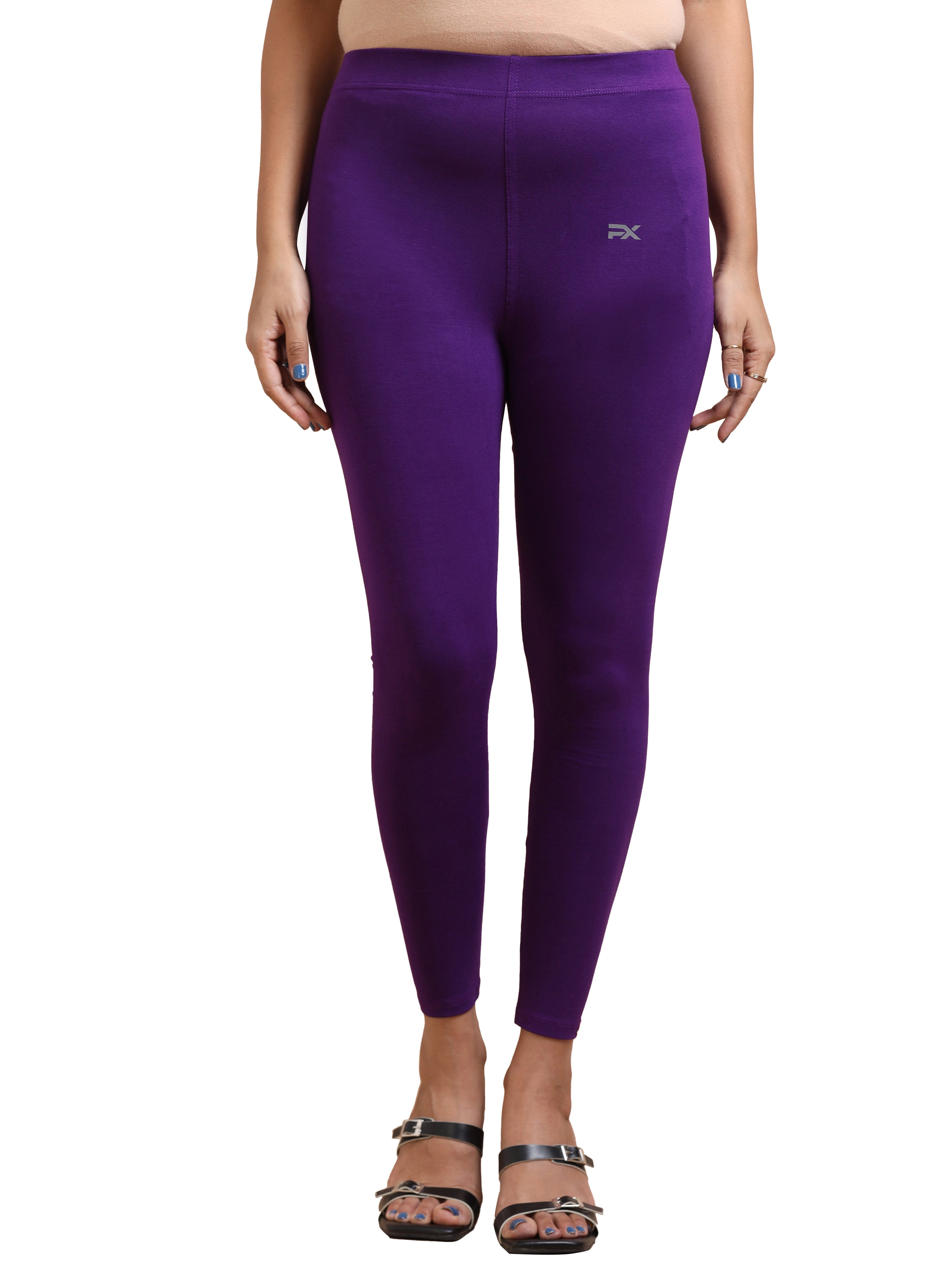 Royal Purple Ankle Fit Leggings for Women