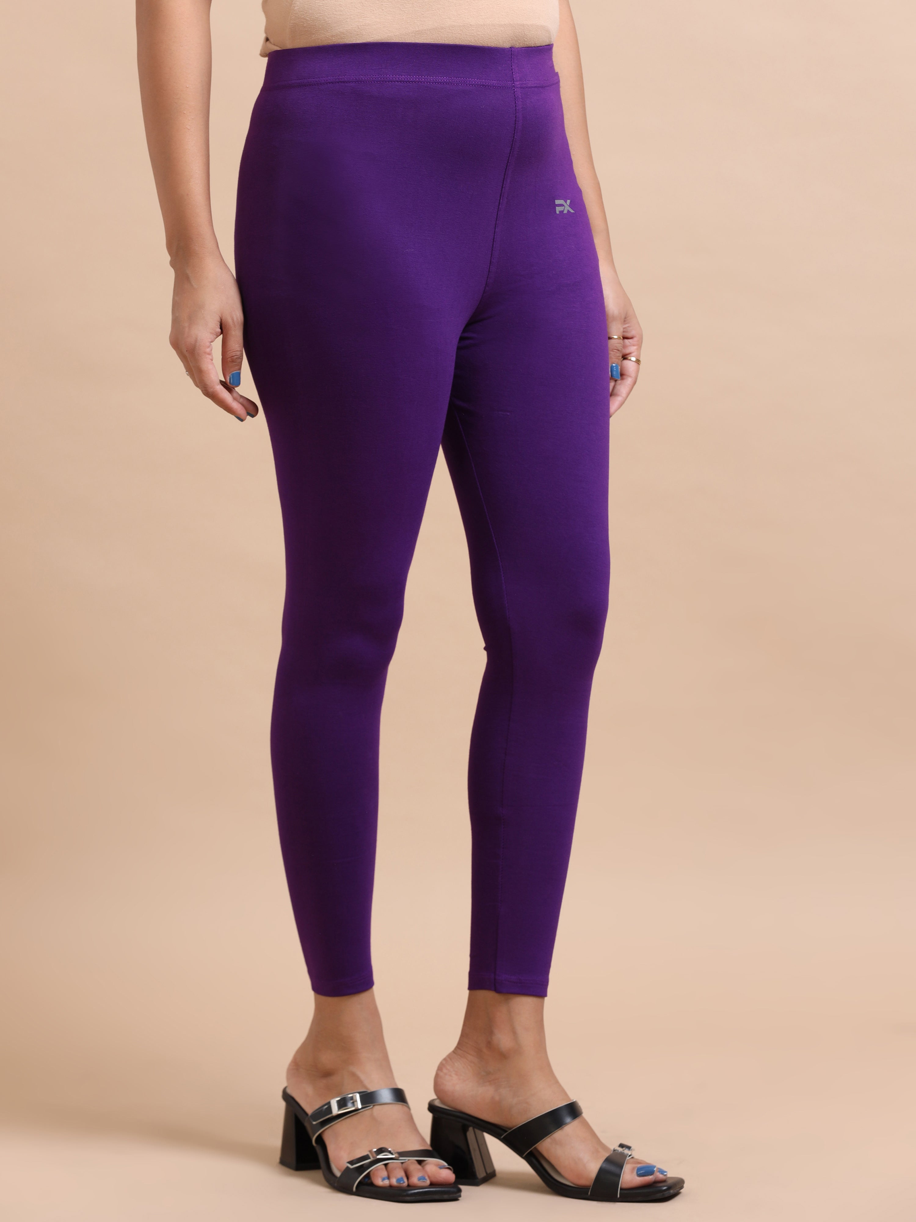 Royal Purple Ankle Fit Leggings for Women