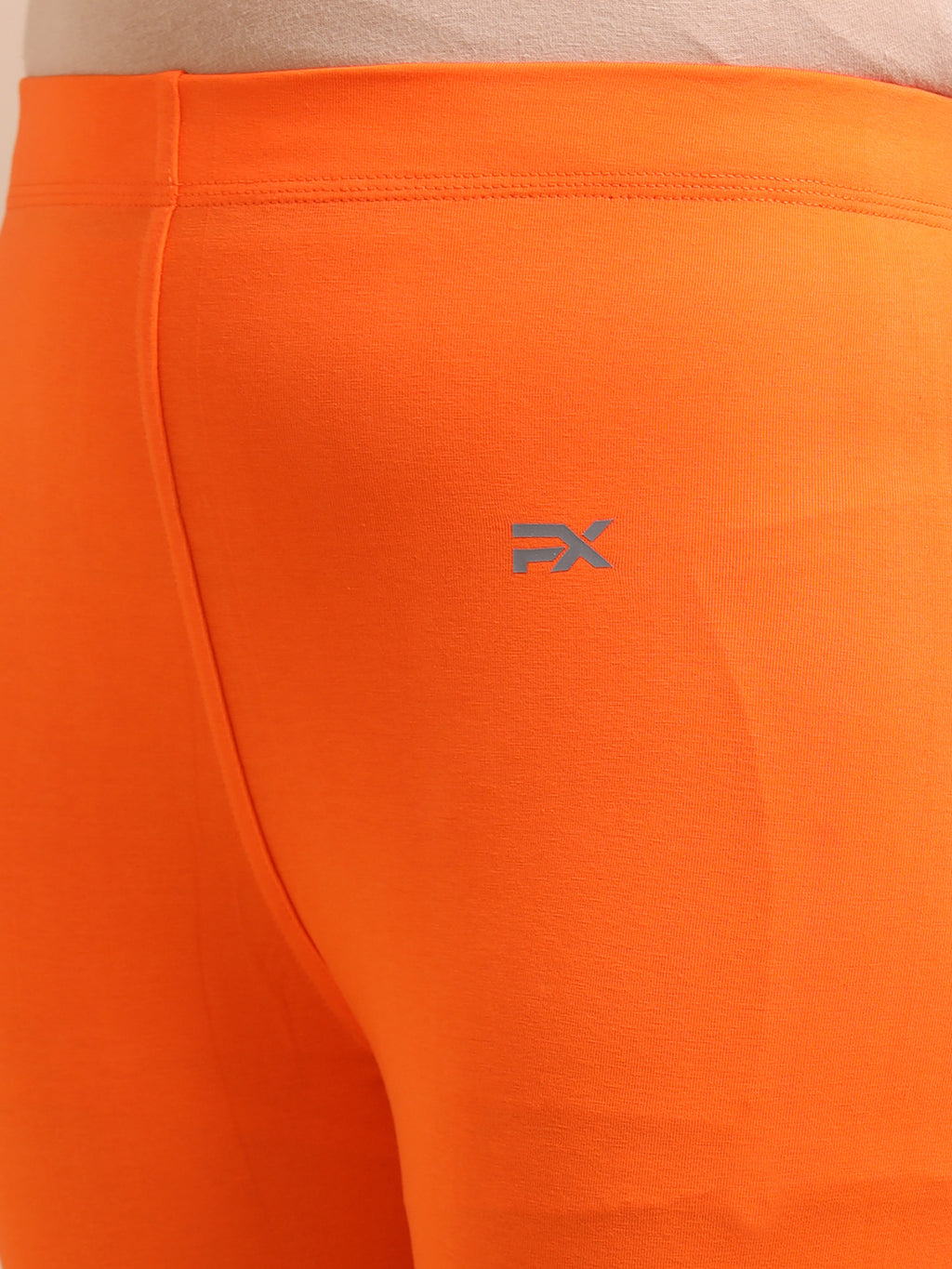 Orange Ankle Fit Leggings for Women