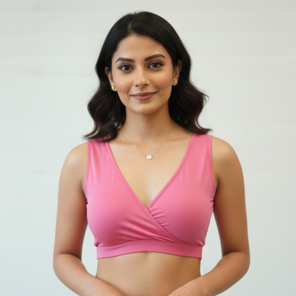 Pink Comfort Fit Sleep Bra