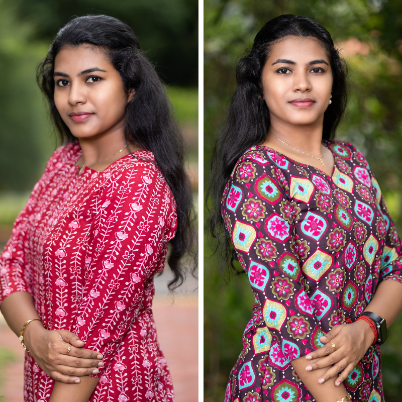 Short Kurti with 3/4th Sleeves & Comfort Fit (Deep Red & Brown)