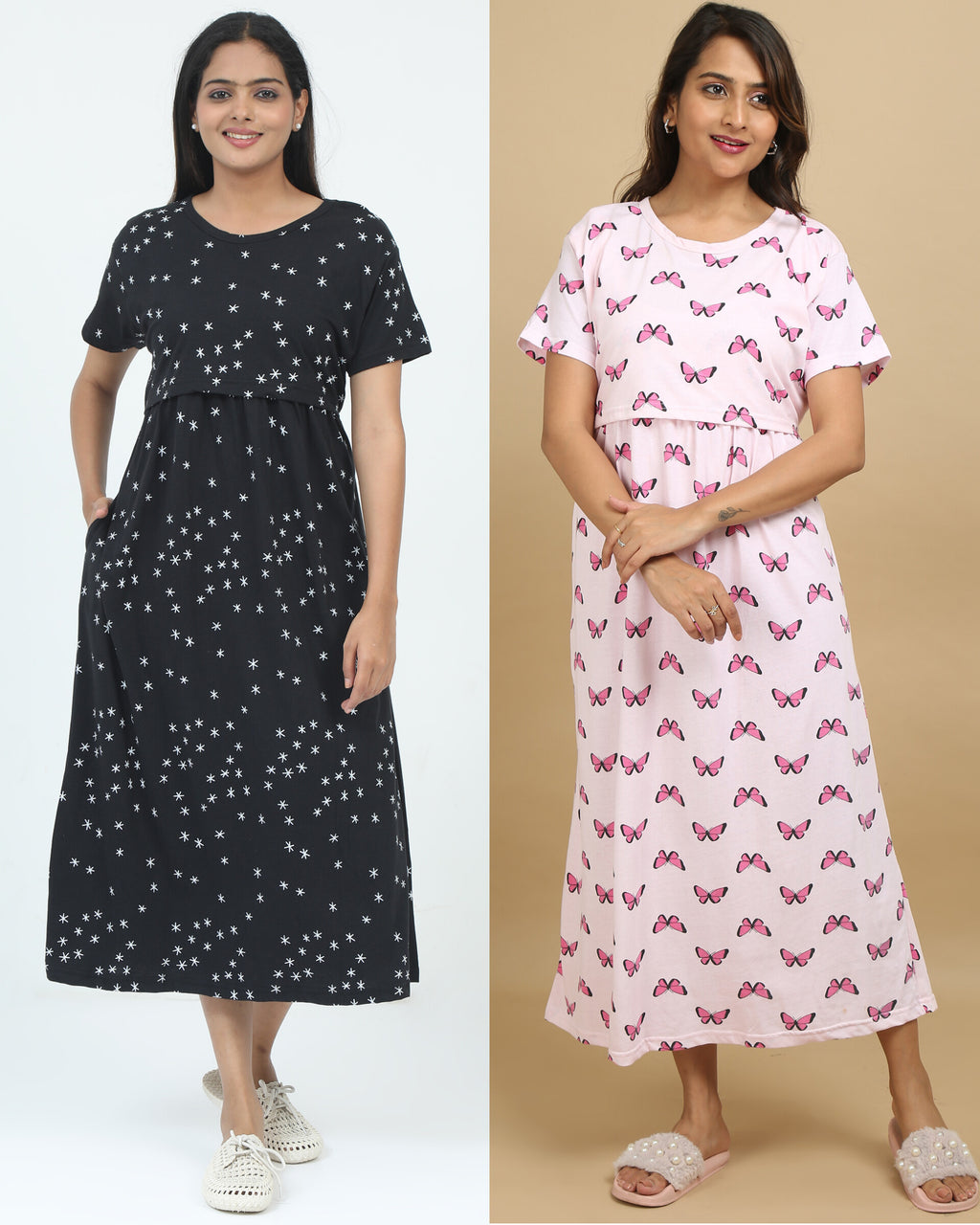 Zipless feeding maternity wear - pure soft cotton combo 1.5