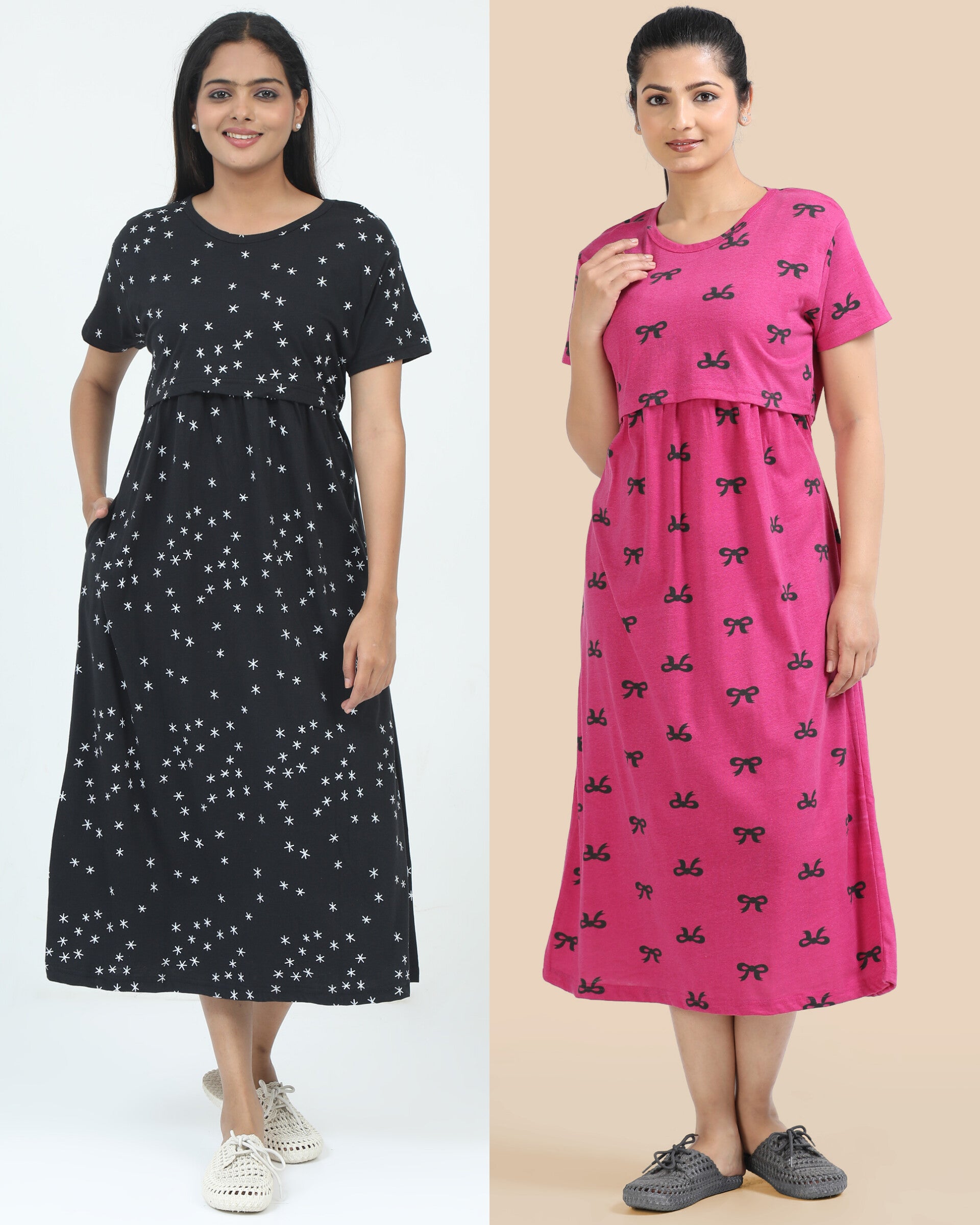 Zipless feeding maternity wear - pure soft cotton combo 1.6