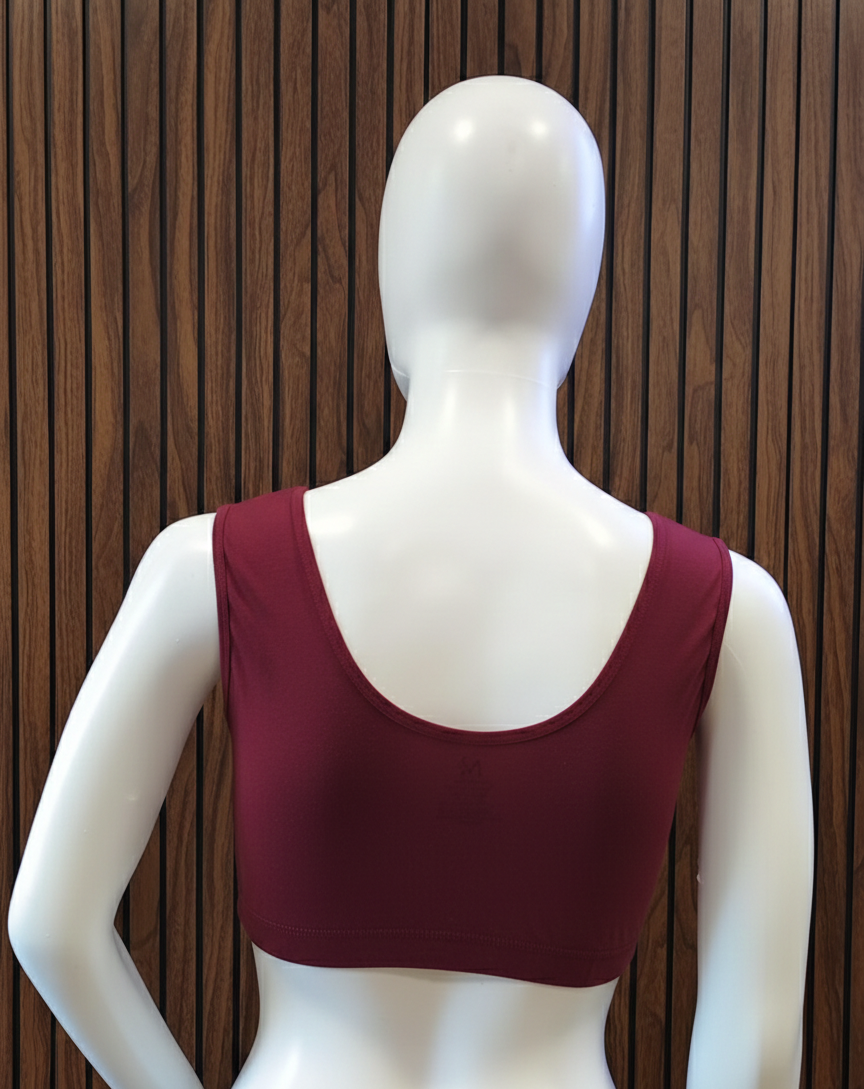 Maroon Comfort Fit Sleep Bra