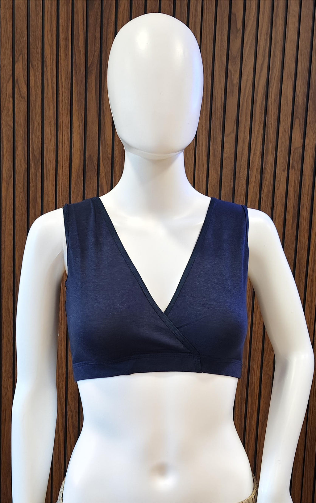 Navy Blue Comfort Fit Sleep Bra