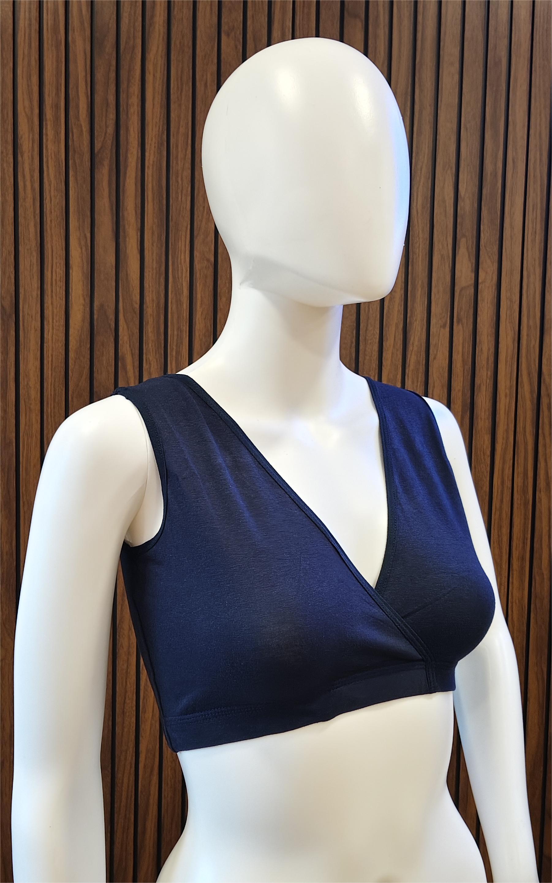 Navy Blue Comfort Fit Sleep Bra