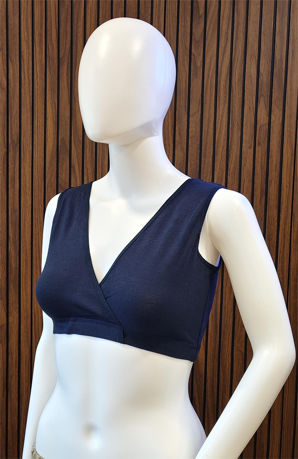 Navy Blue Comfort Fit Sleep Bra