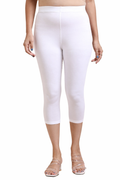 Capri Pant - 4 Way Lycra Biowash - White
