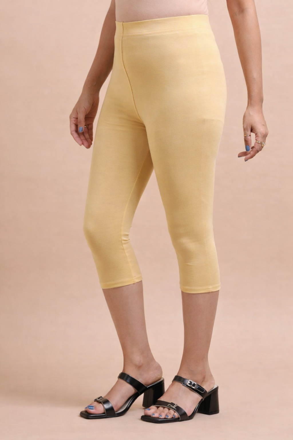 Capri Pant - 4 Way Lycra Biowash - Sandal