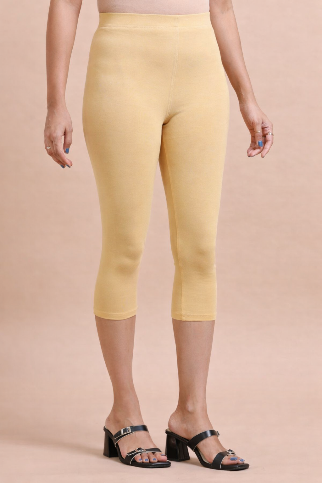 Capri Pant - 4 Way Lycra Biowash - Sandal